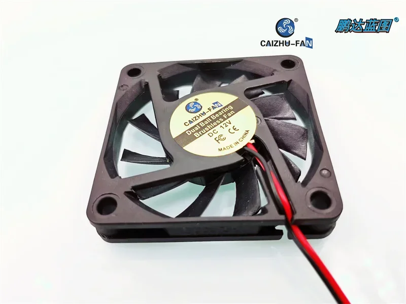 Caizhu 6010 6cm Max Airflow Rate Double Ball 12V 5V 24V Computer Case Motherboard Cooling Fan 60*60*10MM