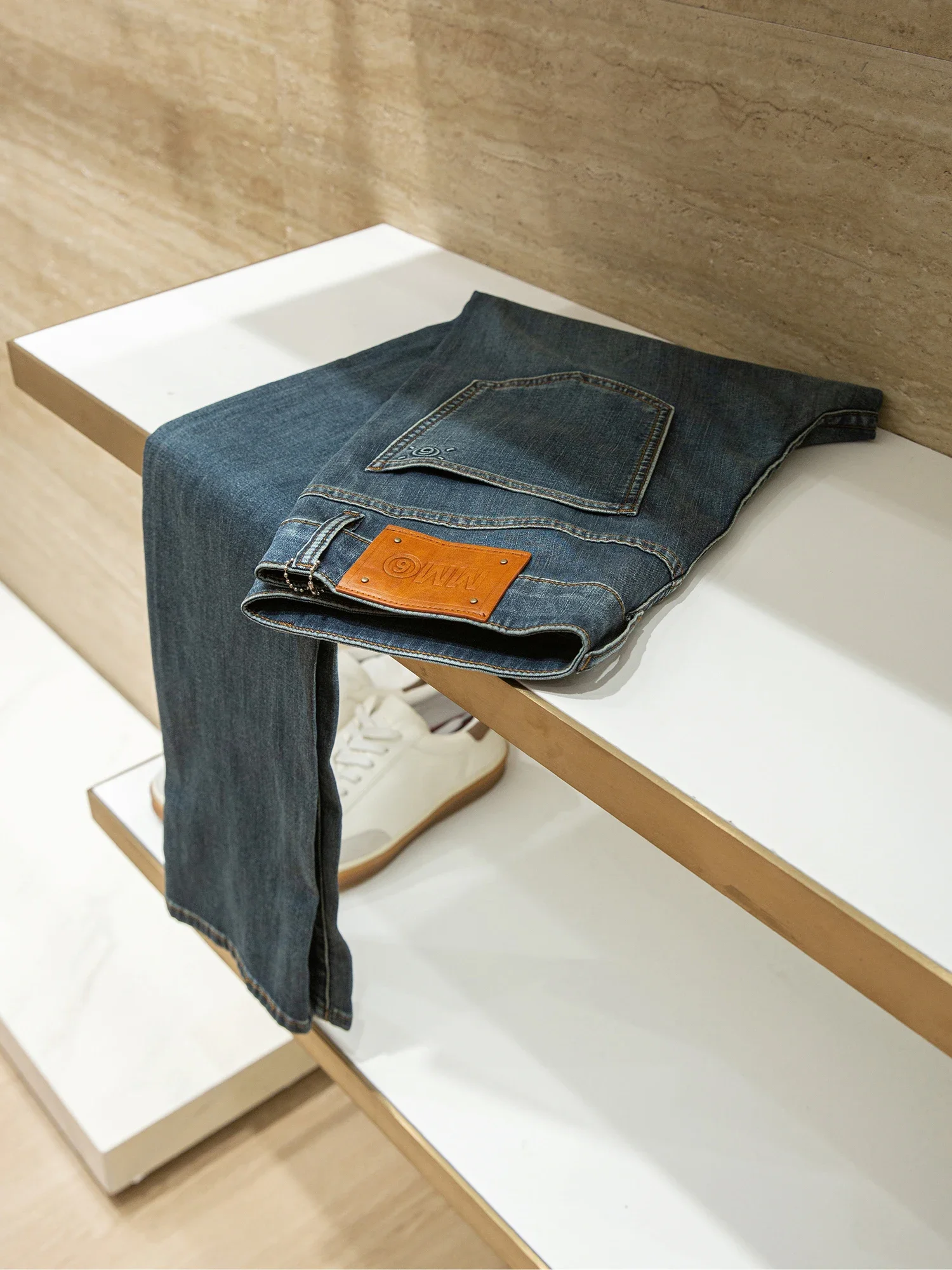 

[Appreciation Grade Wash] Lyocell Tencel Cotton Blended Thin Slim-fit Small Straight Jeans