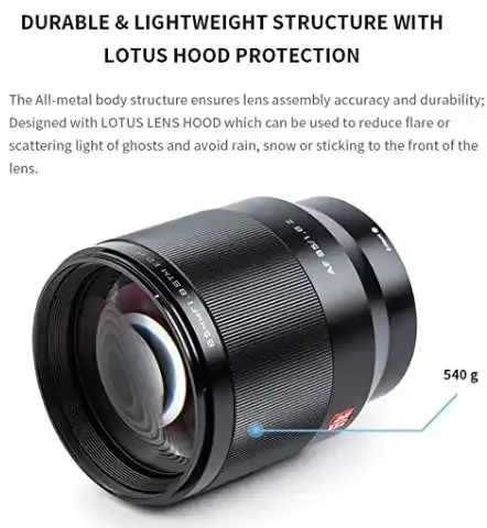 Viltrox 85 مللي متر F1.8 التركيز التلقائي عدسة الكاميرا الإطار الكامل ل Z جبل الكاميرا Z5 Z6 Z7 Z50 Z6II Z7II