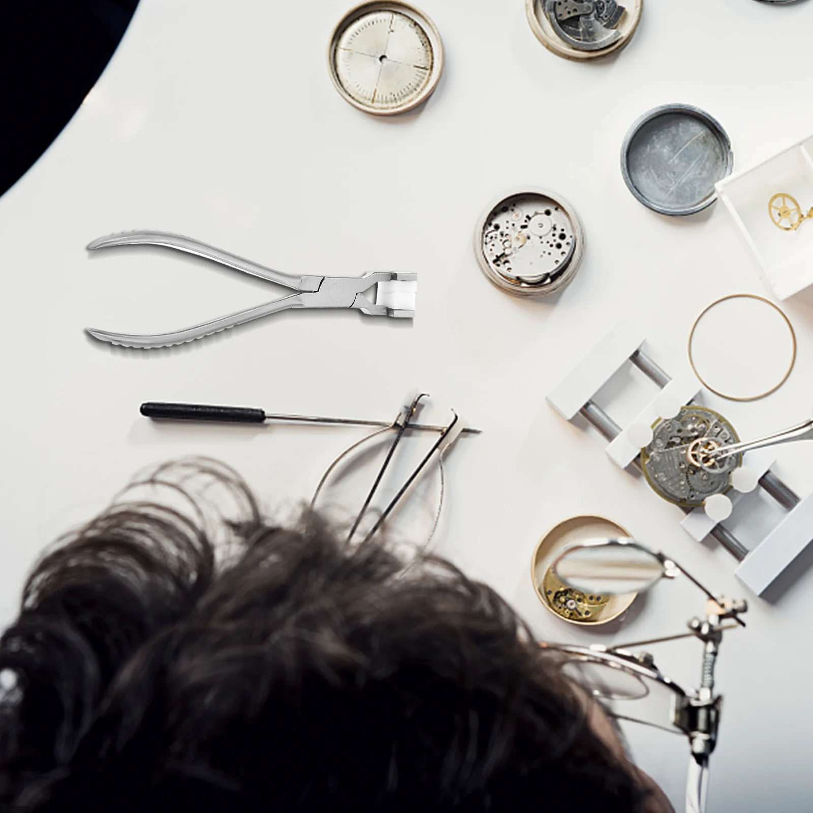 

Glasses Frame Adjusting Pliers Creative Curved Handle Provides Greater Control Great for Repairing Eyeglasses Jewelry and