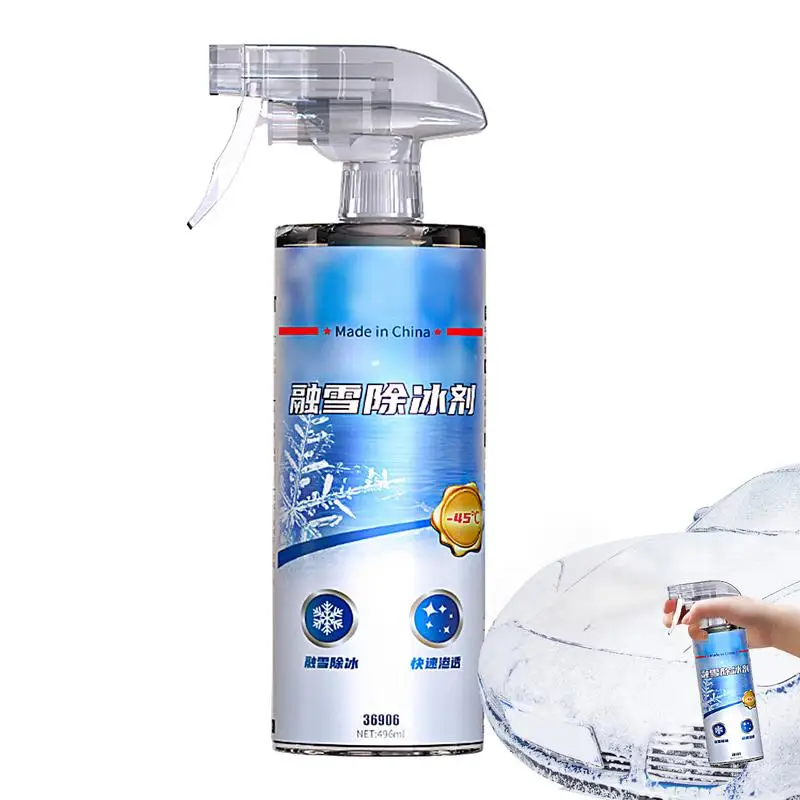 Ice-Off Windshield Spray Snow Removal Deicer Spray For Car Windscreen Melts Ice Frost & Snow Fast Winter Car Must Have Snow