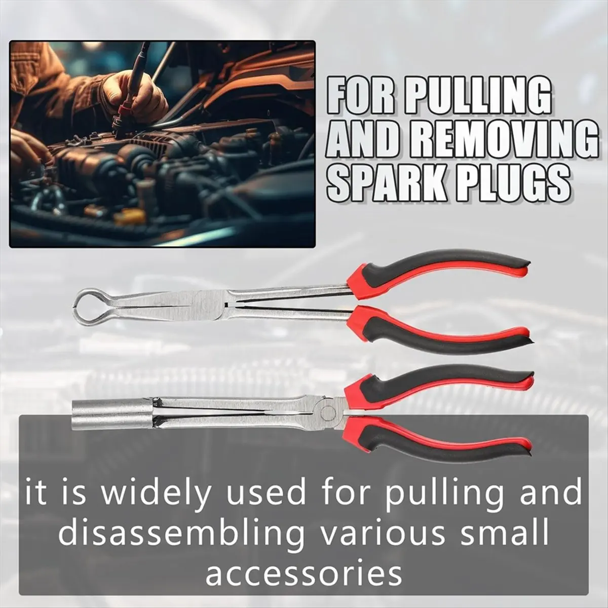 2Pack Wire Removal Tool Kit Boot Removal Tool B Spark Plug Removal Tool Kit carbon steel