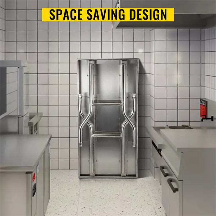 China Manufacture Foldable Stainless Steel Preparation Table Commercial Kitchen Table Kitchen Dining Table Workbench