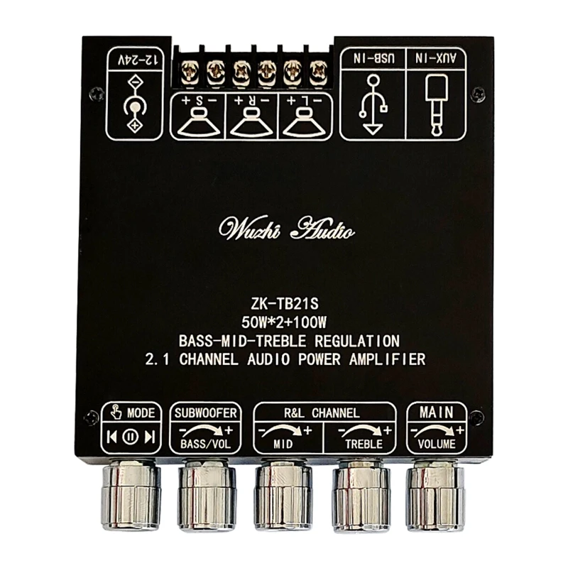 

ZK-TB21S Bluetooth-Compatible Digital Amp Board Stereo Board 2.1 Channel TOP ones