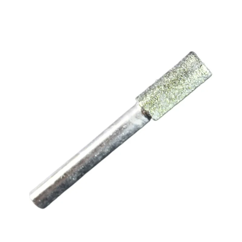 Cylindrical Diamond Grinding Head 46 Grit Coarse Lapidary Tool for Jade Stone Polishing