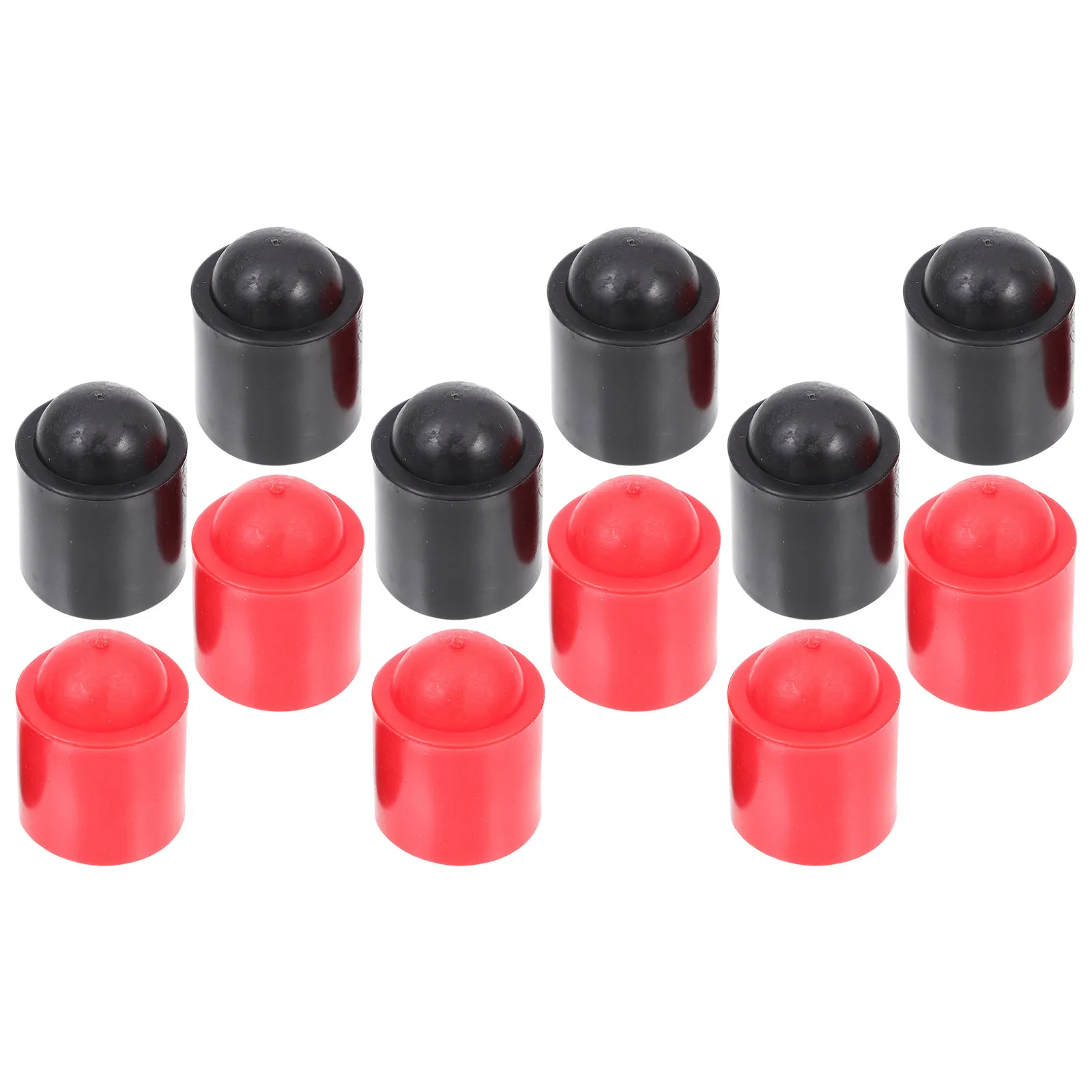 12 Pcs Billiard Cue End Cap Tip Cover Pool Cue Tip Protector Caps Rubber Billiard Stick End Butt Protectors Bumpers Bottom Plug