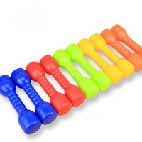 A pair Lightweight children's dumbbells baby exercise toys morning exercise dumbbells color games