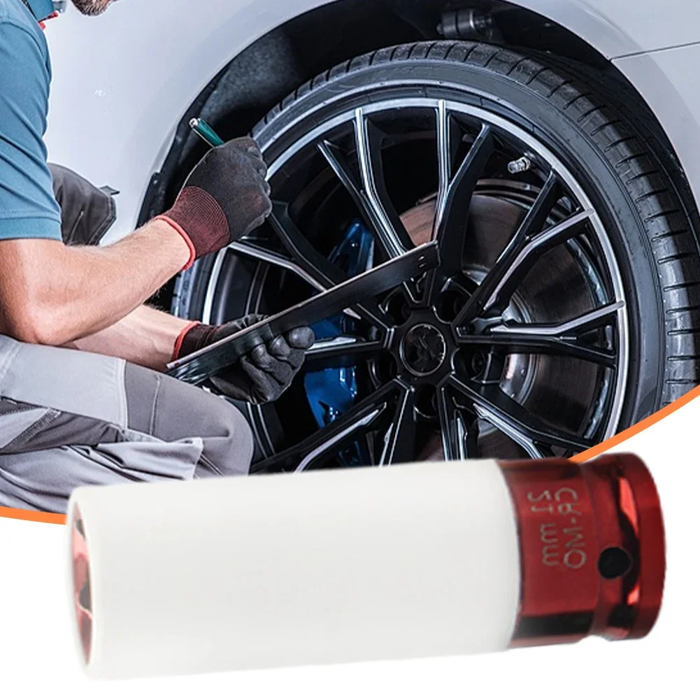17/19/21/22mm Hex Sockets Pneumatic Wrench Tire Screw Sleeve 1/2 Inch Air Gun Tire Protection Impact Nut Socket Car Garage Tool image 3