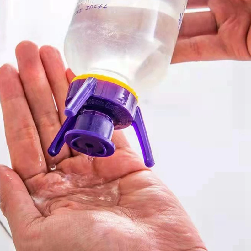 Kit de vaciado de botellas de plástico Universal, tapa de botella multifuncional, soporte invertido