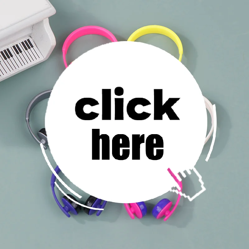 5 قطعة 1/12 دمية مصغرة سماعات نموذج الأثاث اكسسوارات ل بيت الدمية ديكور الاطفال التظاهر اللعب اللعب هدية