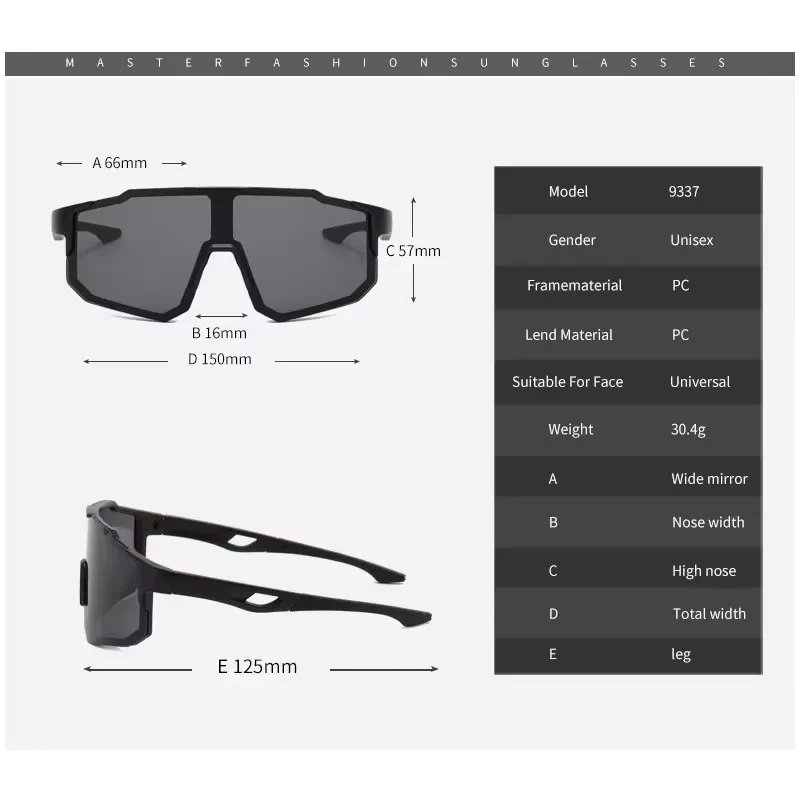 Cycling Sunglasses for Men and Women Multi-colored Lenses Goggles MTB Road Riding Windproof Eyewear Outdoor Sports Glasses