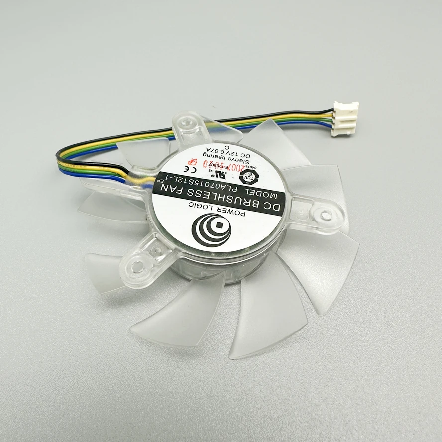 Ventilador de placa gráfica POWER LOGIC, 7015, 65m, diâmetro 42mm, furo Pitch, VGA, PLA07015S12L-1, DC 12V, 0.07A, 3PIN