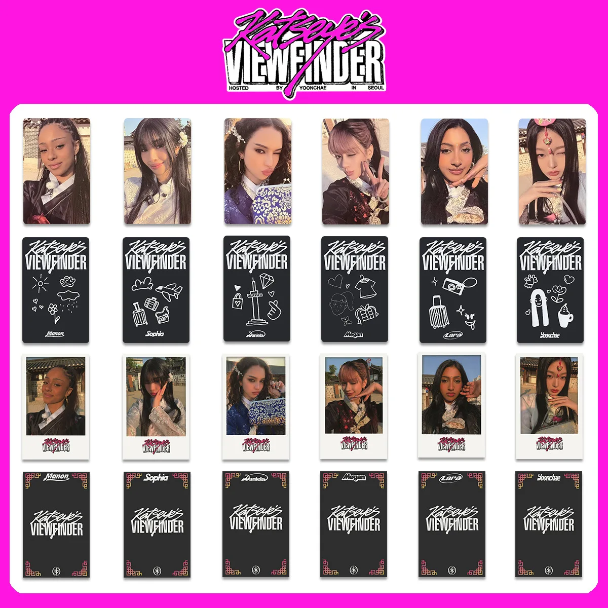 KPOP Korean Girl Group KATSEYE Cat Eye Surrounding View Finder IN SEOUL Small Card WVS Special Card View Finder Small Card