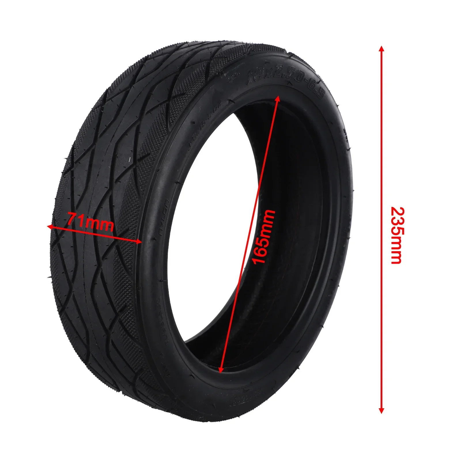 Tire Tubeless Tyre Electric Scooter For Ninebot Replacement Tubeless Tyre Wearproof 10x2.50-6.5 E-Scooter Parts