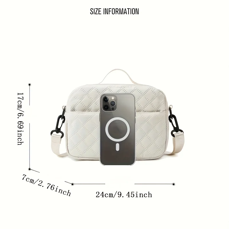 2Pcs/Set Waterproof Travel Duffel Bag Large Capacity Nylon Handbag with Makeup Bag Gym Sport Tote for Men Women Weekend Trip image 5