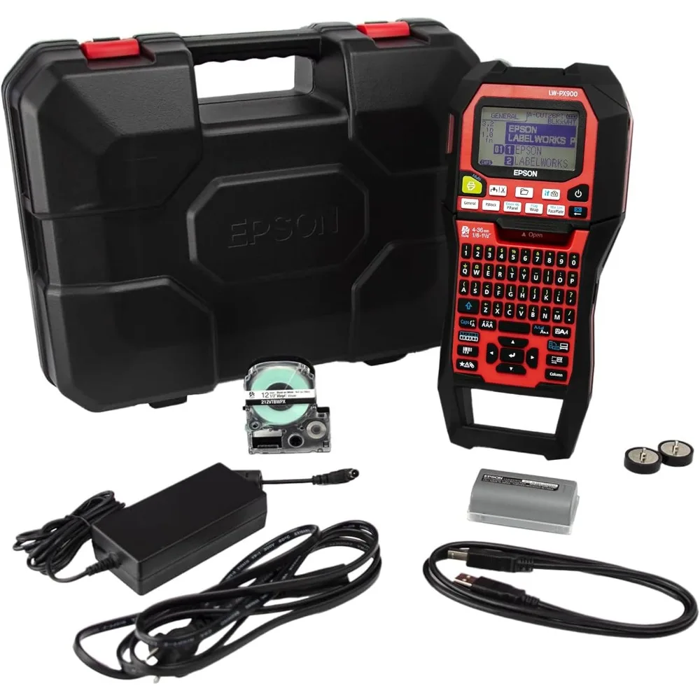 LABELPunta KS Epson LW-PX900PCD Label Maker Kit, Kit d'invitation avec accessoires