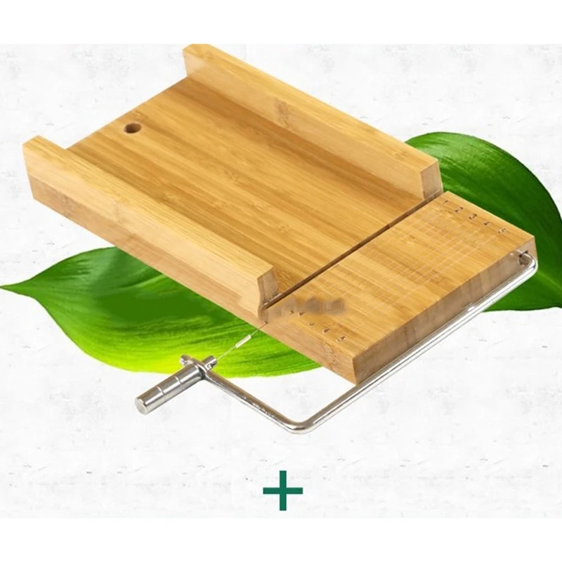 Multi-Function Bamboo Soap Cutter,Soap Making Tools With Soap Beveler/Planer Set,Tool For Soap Making