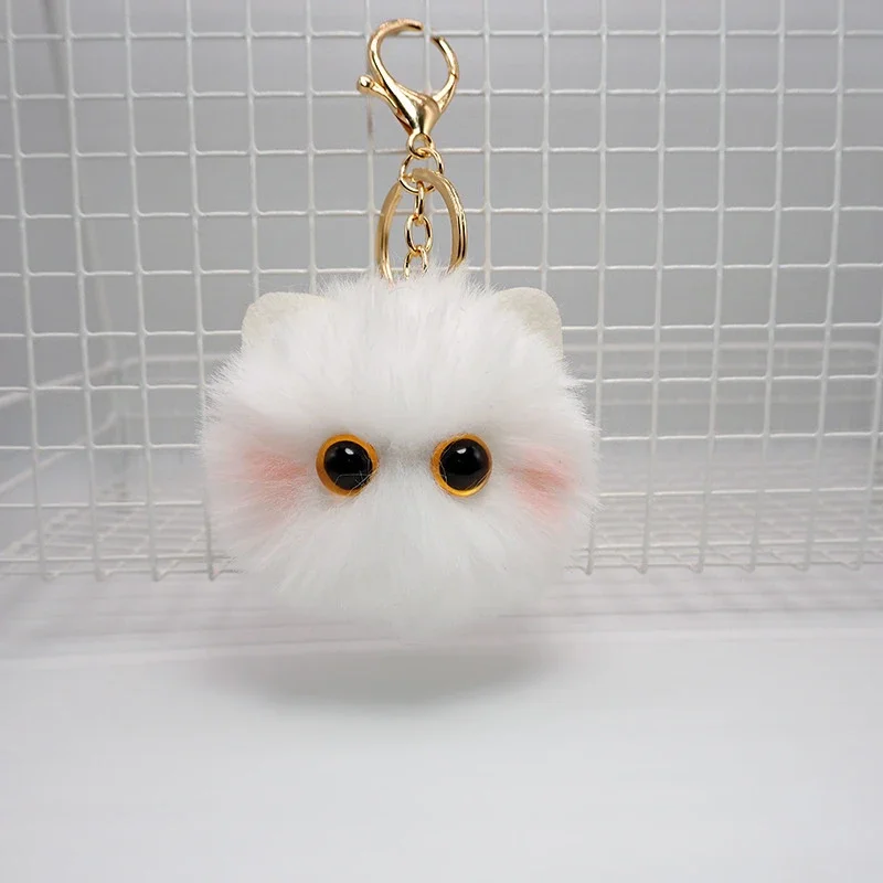 Cute Plush Cat Keychain Cartoon Doll Toy Pendant Keyring For Women Girls Bag Ornament Car Key Chain Children Gifts Accessories image 3