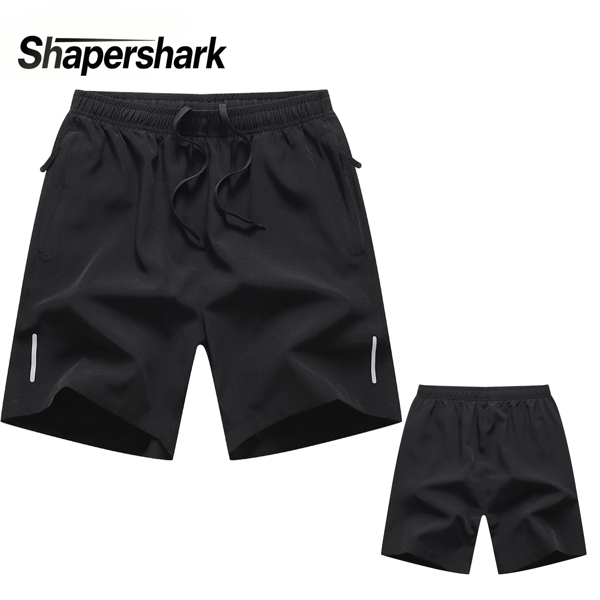 Herren Leichte Sommer Eisseide Schnelltrocknende Lauf- und Fitness-Shorts, Locker Sitzend, Atmungsaktiv, Schnelltrocknende Freizeitshorts 5-Zoll-Länge