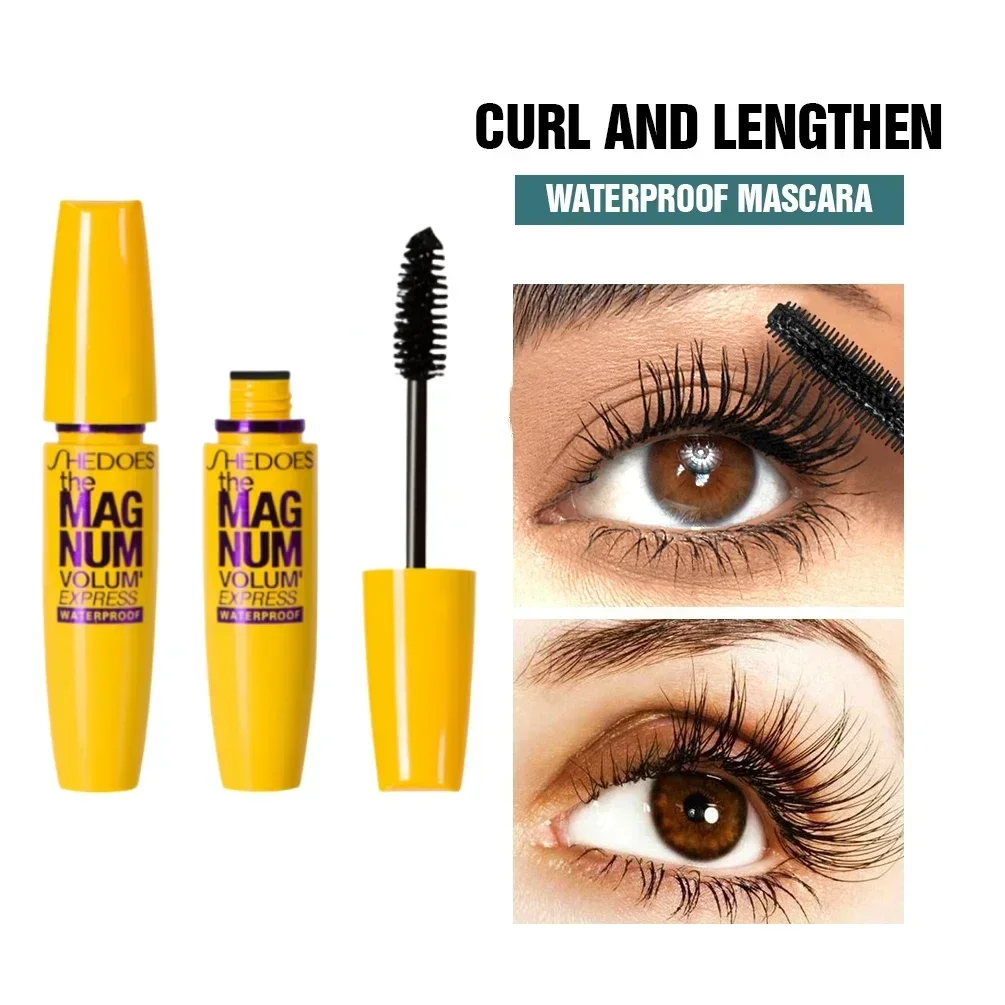 Nieuw Merk Wimper Mascara Make-Up Kit Langdurige Natuurlijke Waterdichte Zwarte Professionele Oog Mascara Cosmetische Make Up Sheglam