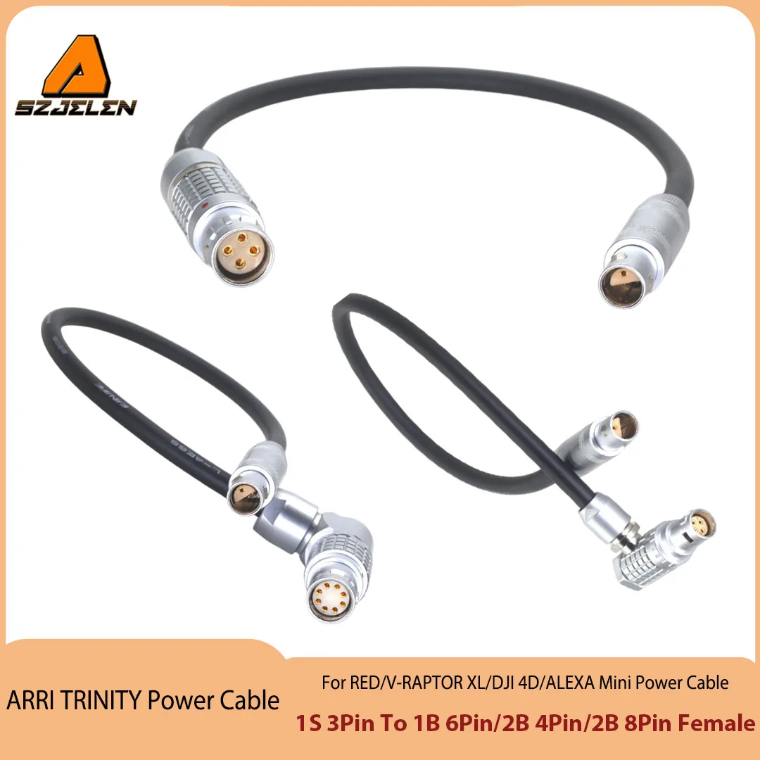 ARRI TRINITY 1S 3Pin Power Cable For RED Epic/ GEmini/RED SCARLE V-RAPTOR , DJI 4D/ALEXA mini AMIRA miniLF S35/RED V-RAPTOR XL