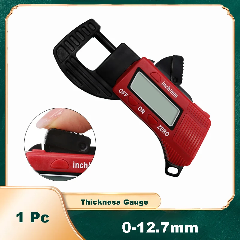 

Digital Thickness Gauge Digital Micrometer Inch/Metric 0-0.5/0-12.7mm Electronic Micrometer Gauge Measuring Tool with Large LCD