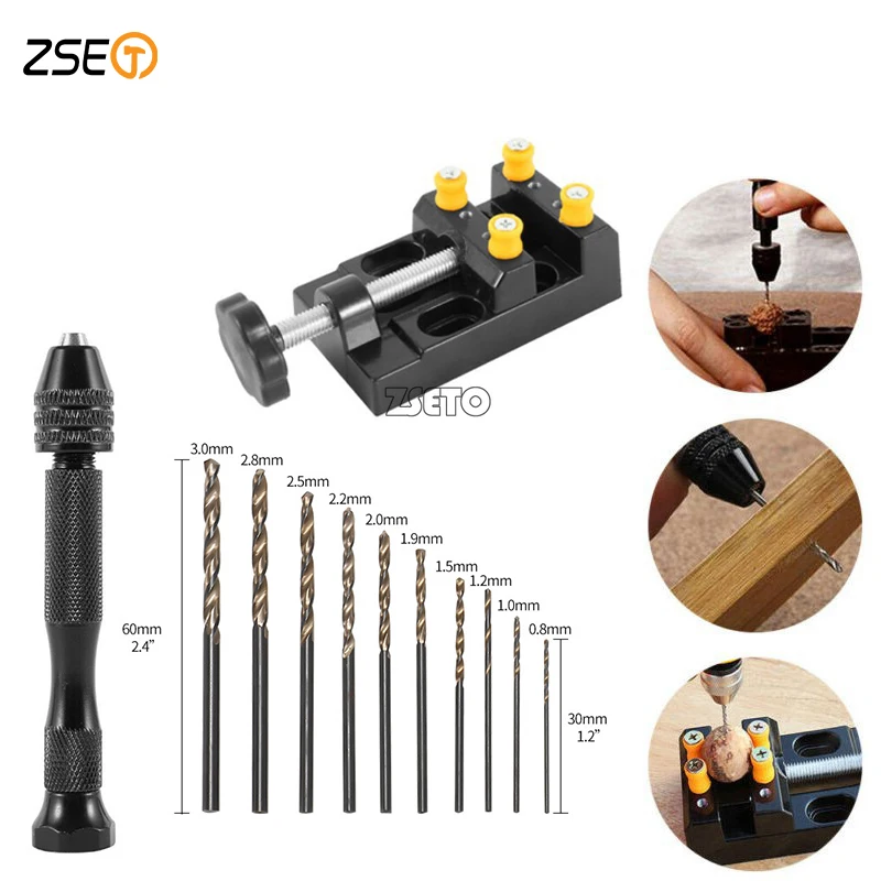 Drilling tool manual engraving punching PCB mini drill manual Fried Dough Twists drill clamping machine set