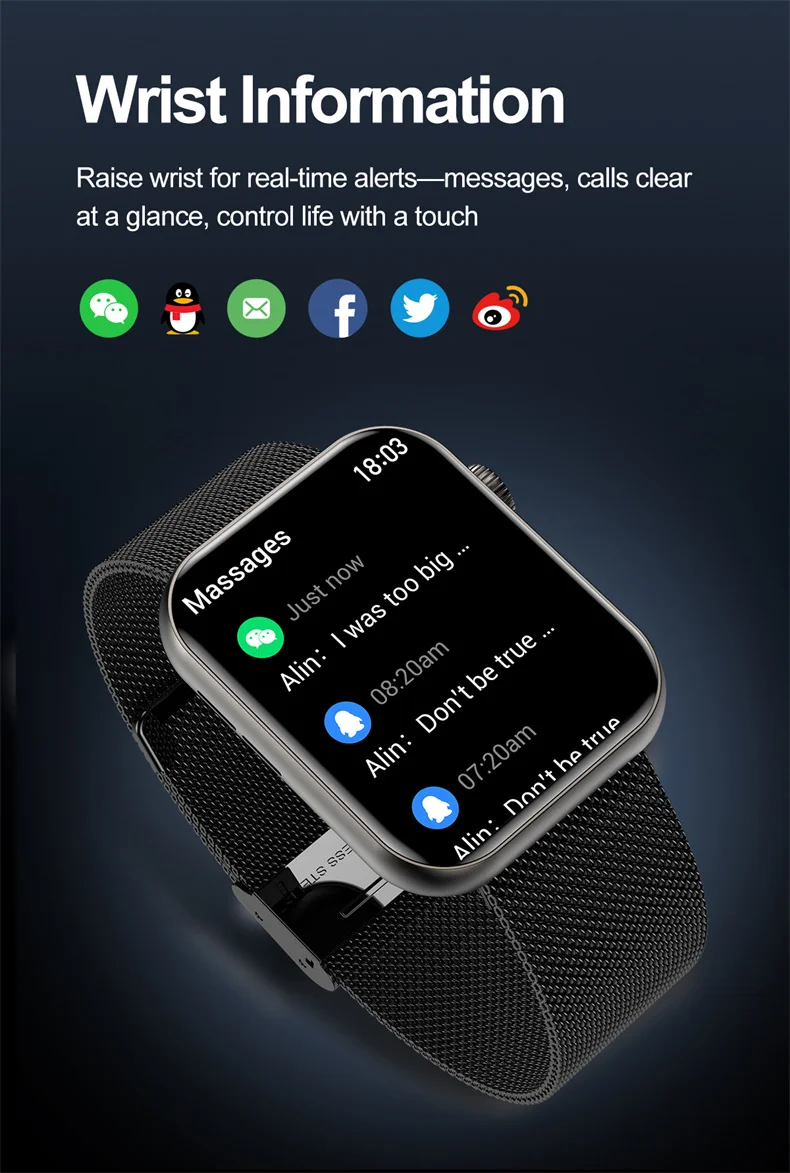 Montre Intelligente Yohuton Pour Femme - Tracker Fitness Compatible IOS - Neuve