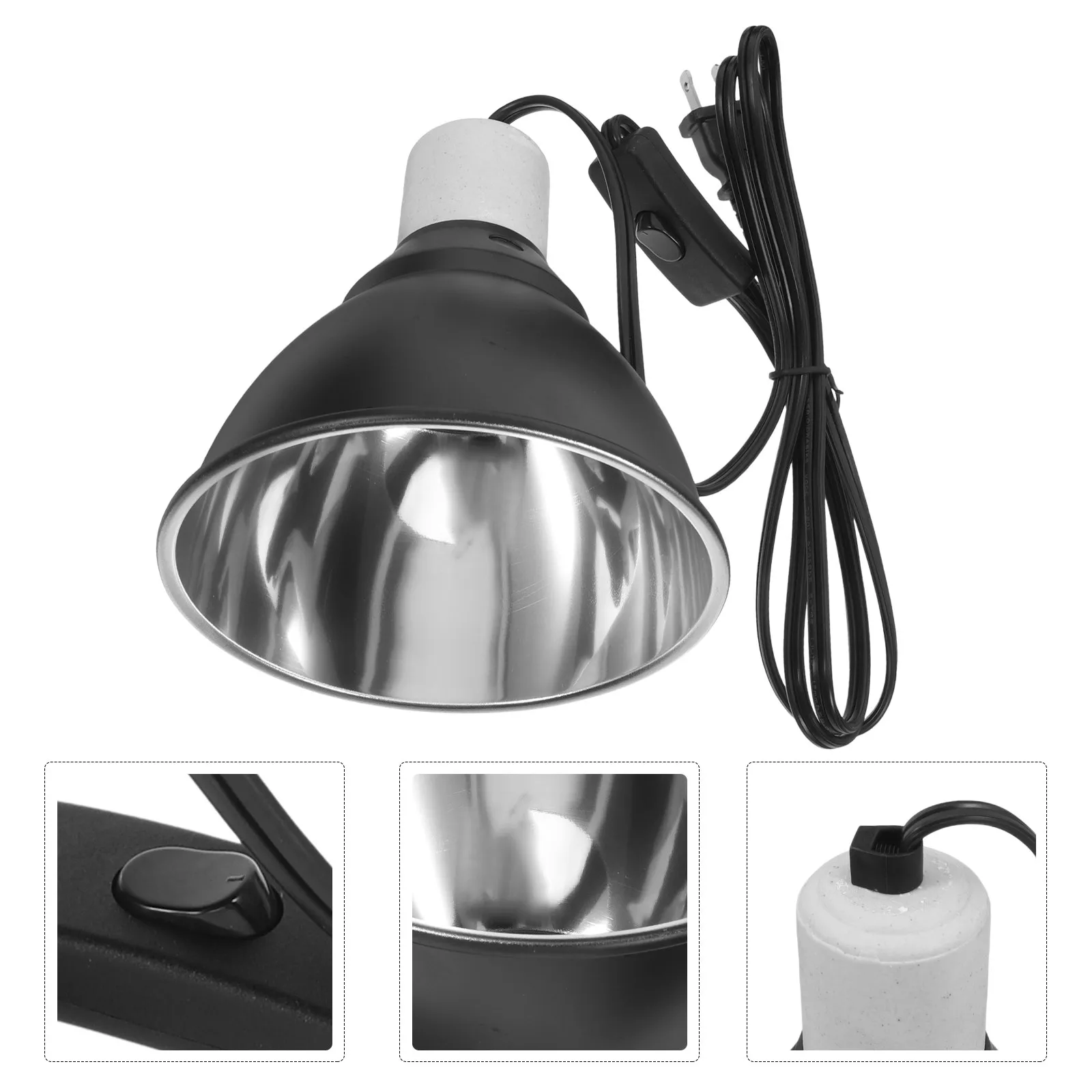 

Reptile Heat Lamp Fixture with Switch for Basking Bulbs Uv Uva Uvb Reptile Light Dome Lamp Turtle Lizard Bearded