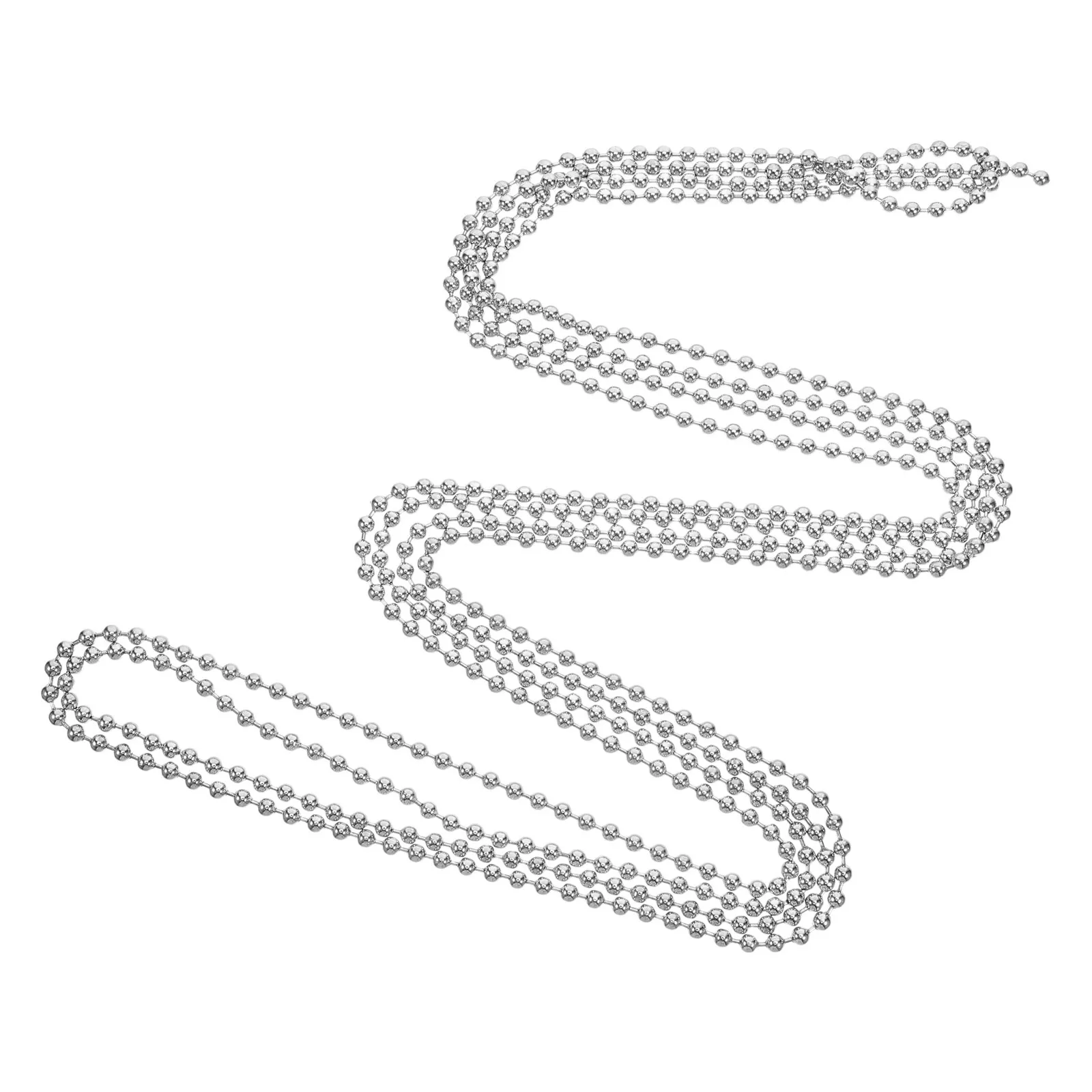 

3-Meter Beaded Fan Pull Chain Extension for Ceiling Fan Light - Decorative Pull Chain Extender with Connectors Sturdy Metal