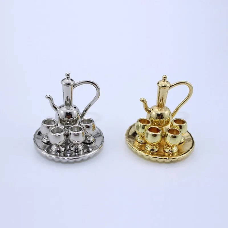 1: 12 Mini Disc Tea Set 52DOLLHOUSE Miniature Food and Play Scene Model Dollhouse Accessories view 6