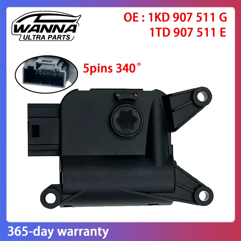 

1KD907511G 1TD907511E 3C0907511A Heater Central Air Door Servo Motor for Golf Passat CC Tiguan A3 Q3 Superb Ateca 1KD 907 511 G