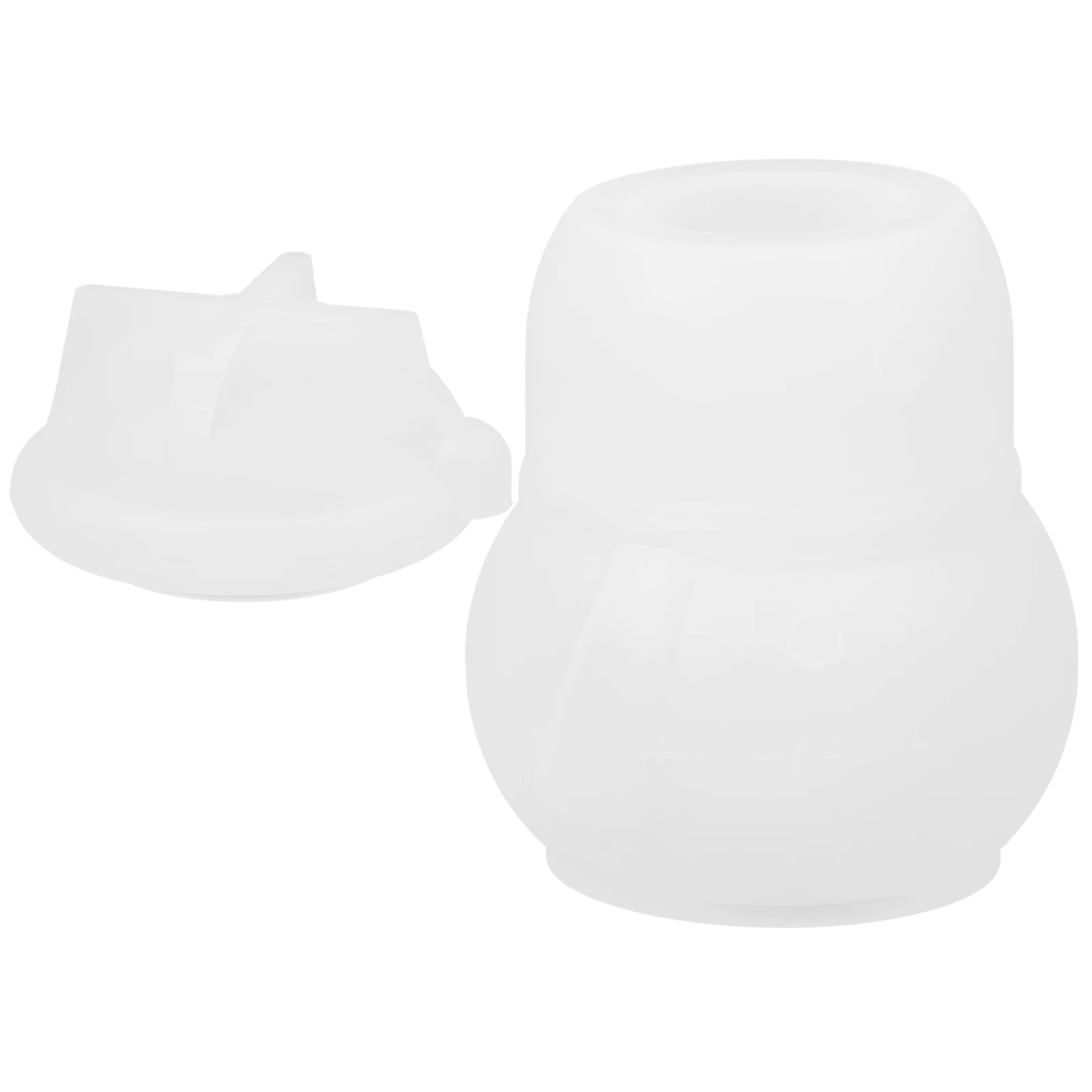 

1 set 1 Set Snowman Jar Mold Silicone Diy Craft Storage Bottle Making Epoxy Resin Compatible Flexible Reusable Non-Stick Heat
