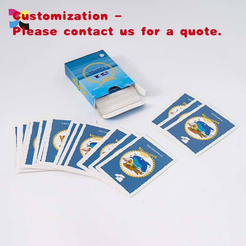 

custom.Factory Production Custom Playing Cards Deck Hot Sell Cards Tuck End Box