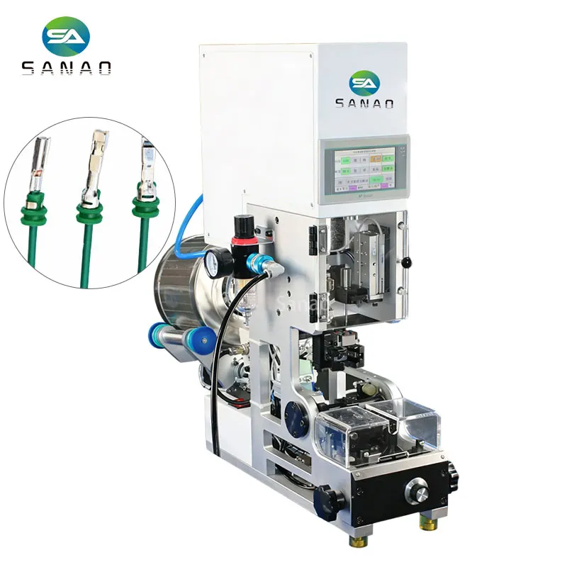 Semi-automatic Waterproof Bolt Threading Machine USB/Charing Cable Wire Waterproof Seal Plug Inserting Machine