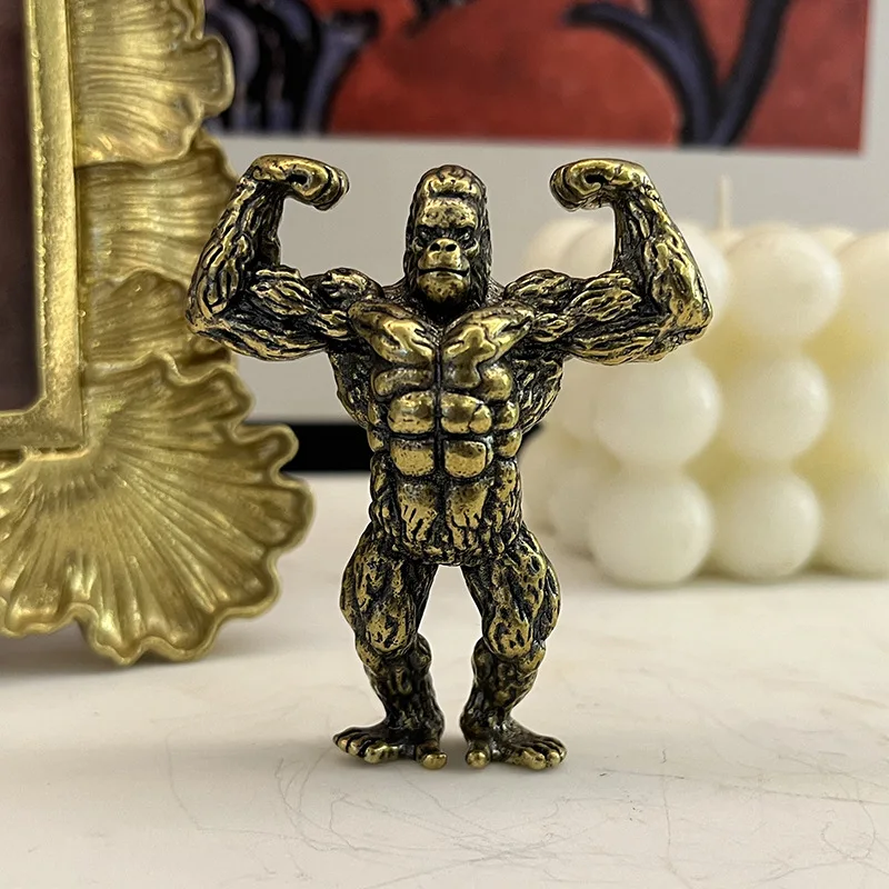

Little Fairy/ Brass Simulation King Kong Creative Home Garden Decoration Desk Three-dimensional Pure Copper Statue Crafts Gift