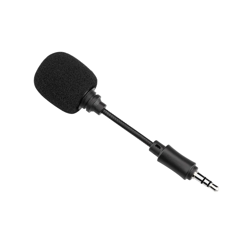 Mini Microphone 3.5mm Inline Three Pole Short Microphone for DJI OSMO Action Camera Phone Computer Noise Cancelling Microphone