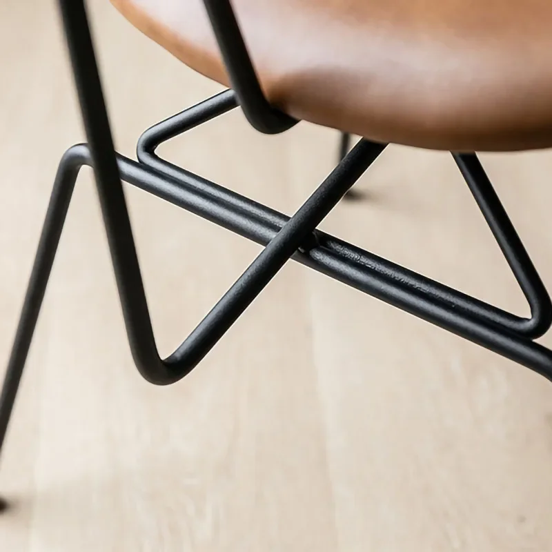 Creative Wrought Iron Dressing Chair for Bedroom Lounge Chairs Sillas De Comedor Furniture Стулья Для Nordic Retro Dining Chair