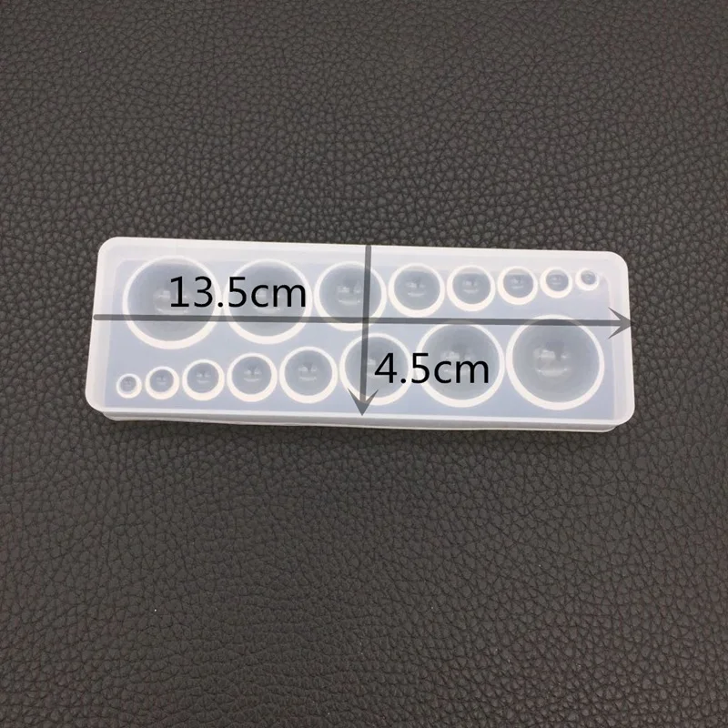 1 sztuka DIY przezroczysta żywica epoksydowa forma okrągła kula planeta dekoracja gwiaździsta piłka lustro multi-style kula żywica silikonowe formy biżuteria