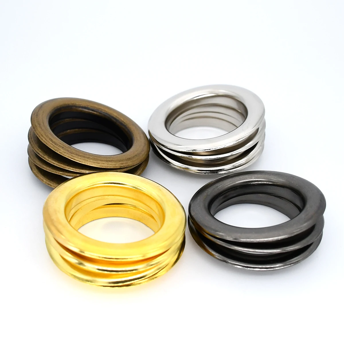 10sets 40mm Brass Eyelet with Washer Leather Craft Repair Grommet Round Eye Rings For drapery flysheet rain tarp