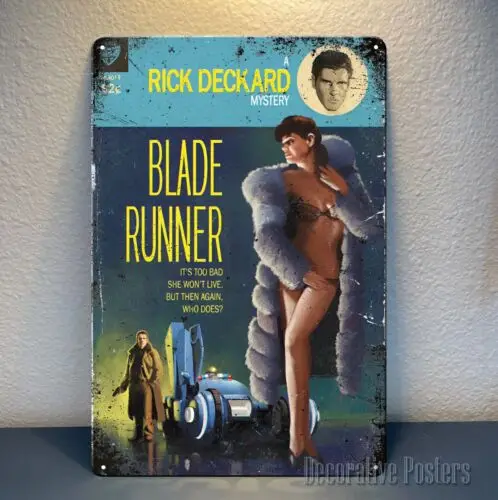 Blade Runner Movie Metal Poster - Collectable Sign -Size: (20x30cm)  -aluminum