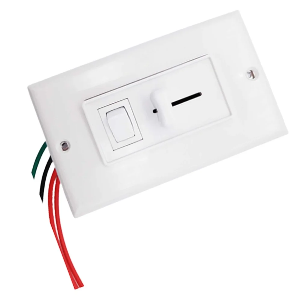 Wall-Mount Dimmer Switch Slide Dimmer Switch For LED Lighting Control 120AC For Home And Office Lighting Systems