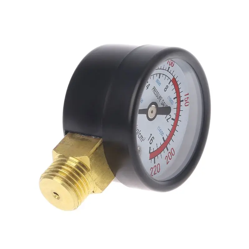 Dual Scale Economical All Purpose Pressure Gauge with Brass Internals 0-220