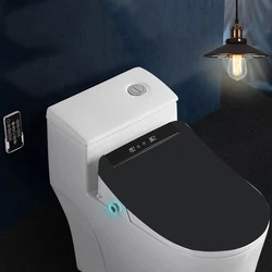FOHEEL Black Knob Control Intelligent Toilet Seat LCD Elongated Electric Bidet Smart Bidet Heating Seat Bidets WC F3-5