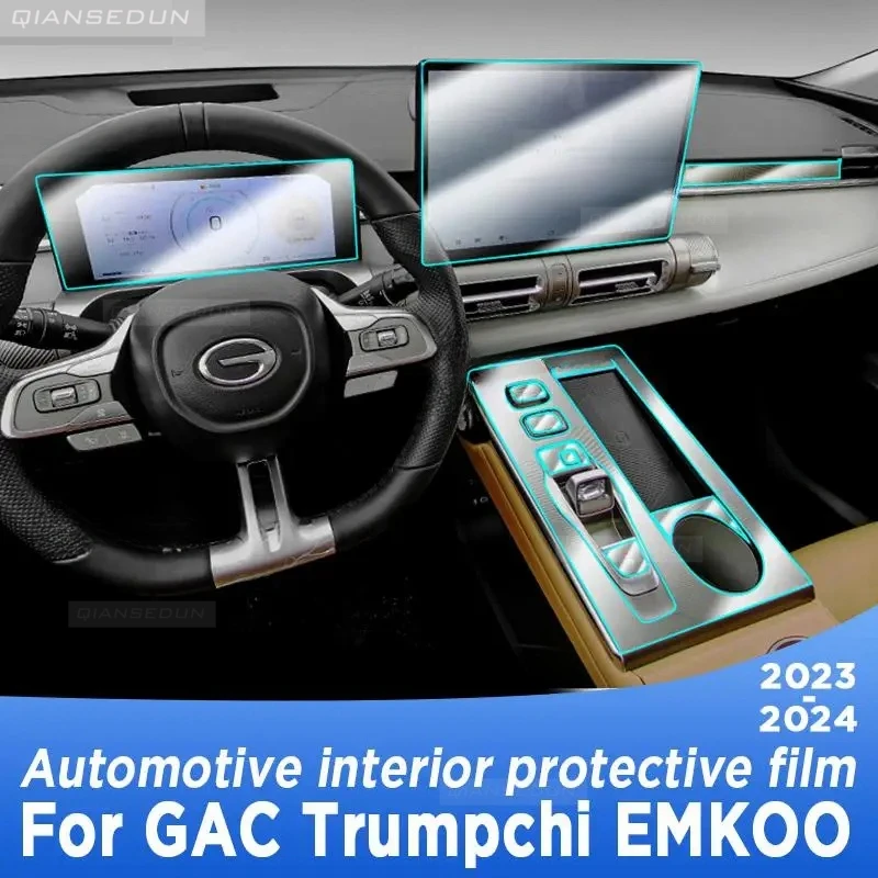 

For GAC Trumpchi EMKOO 2023 2024 Gearbox Panel Navigation Screen Automotive Interior TPU Protective Film Cover Anti-Scratch