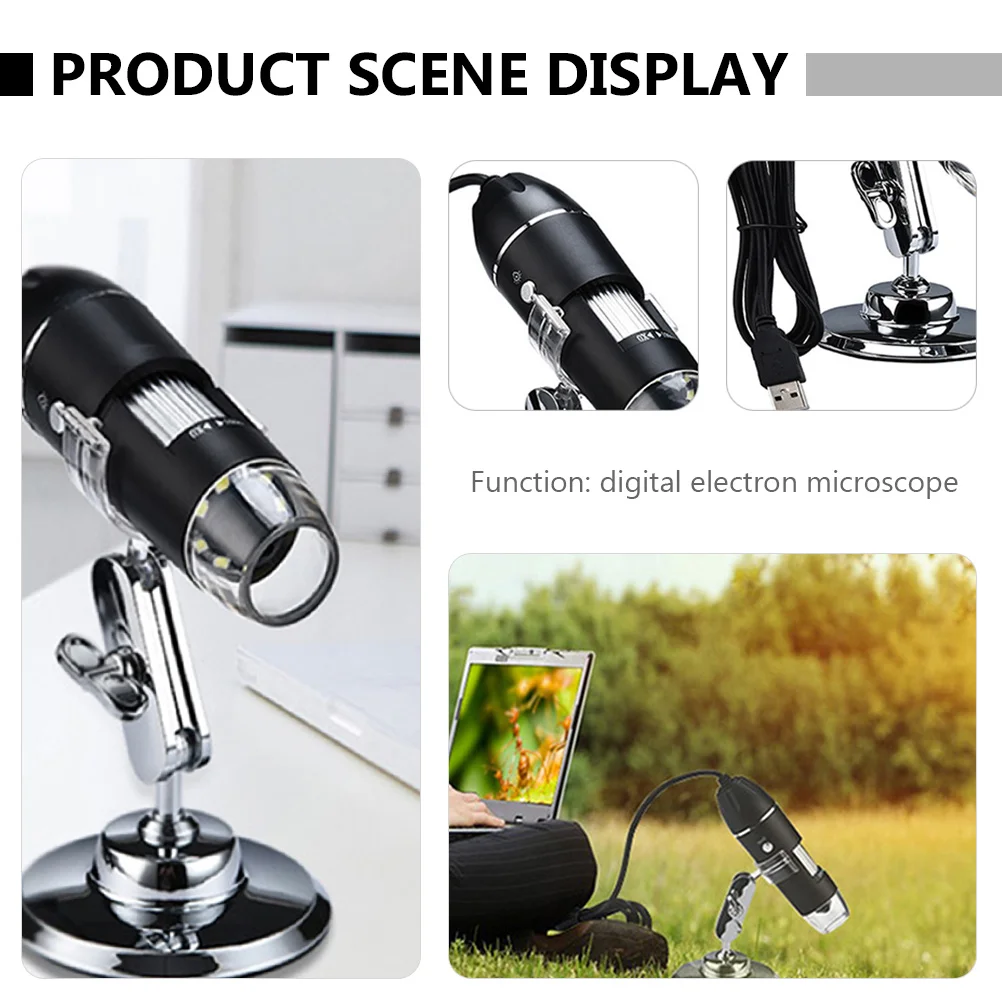

High-Definition Household Digital Microscope USB Electronic Microscope for Laboratory Education Observation Functional Magnifier