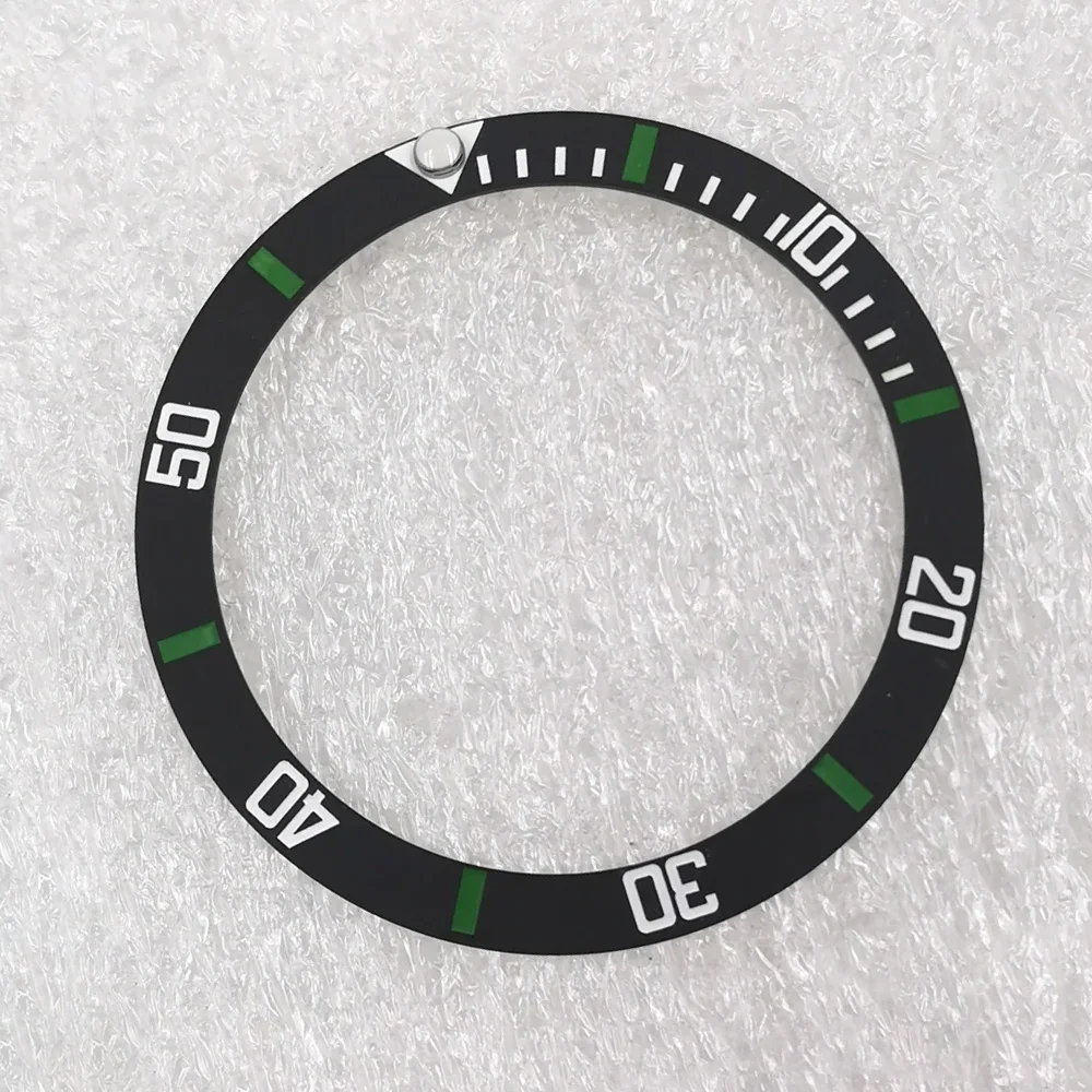 38Mm Imitatie Carbon Keramische Bezel Insert Voor Rlx Sub Watch Face Horloges Vervangen Accessoire Bezel Ring