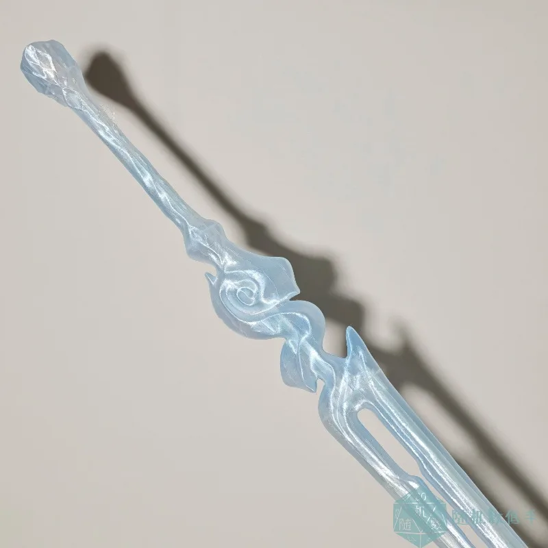 Wuthering Waves Qingxiao Sword Cosplay Props Translucent Jade Texture Guqin Accessory for Role Play Stage Performance