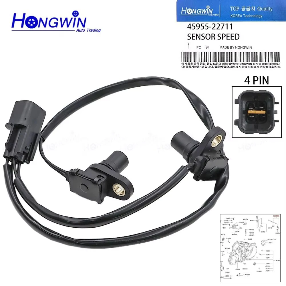 45955-22711 4595522711 Transmission Input & Output Speed Sensor For Hyundai Lavita 01-06