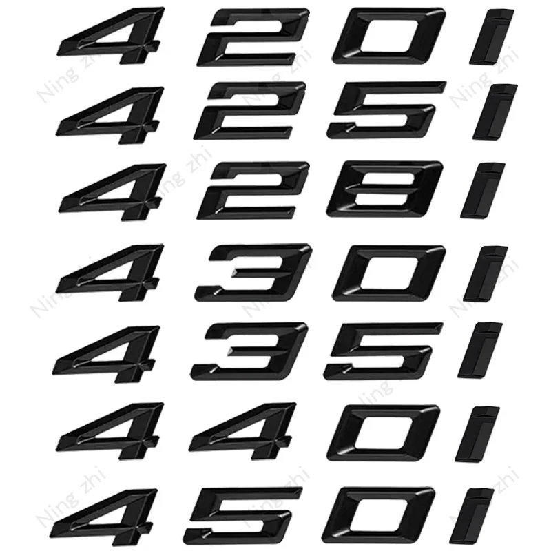 

Car Trunk Letters Logo Badge Emblem Styling Decals Sticker For BMW 4 Series 420d 430i 420i 430d 435d 435i 440d F30 F32 F33 F36